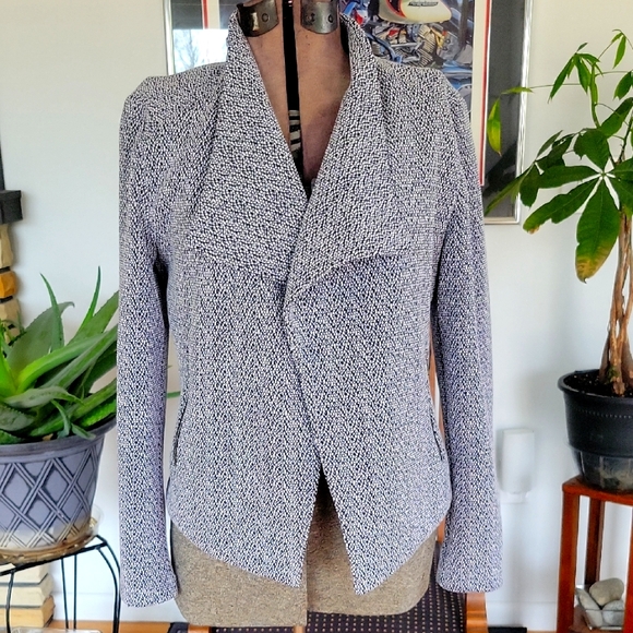 Calvin Klein Jackets & Blazers - Calvin Klein Jacket, Gray/Black/White Print, Medium, EUC